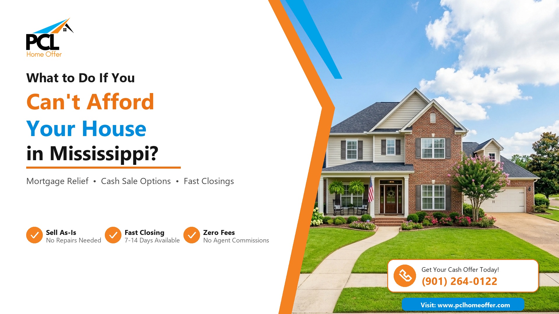 What to do if you can't afford your house anymore in Mississippi - PCL Home Offer